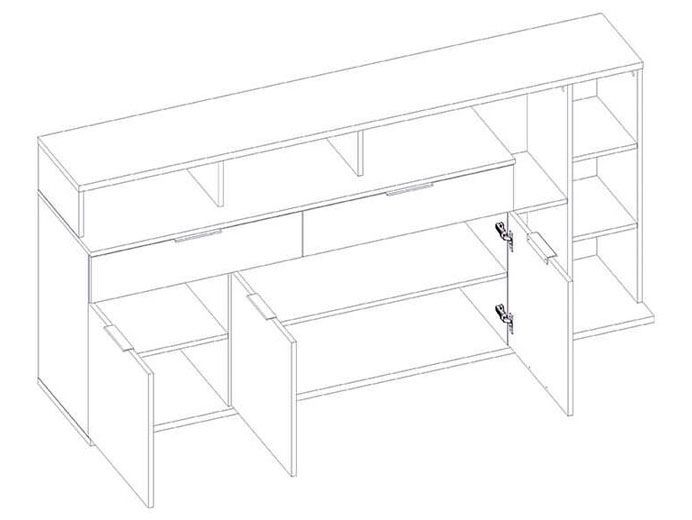 Тумба ТВ Компакт (Compact) 3D2S7N L (R)