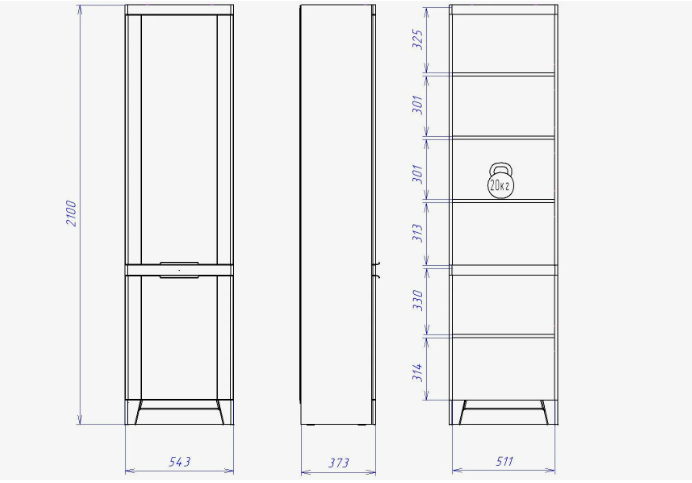 Пенал глухой Юта