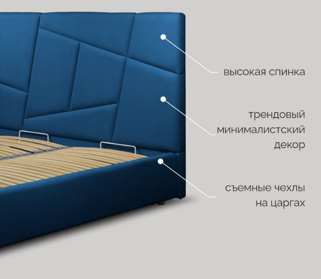 Кровать интерьерная Рената