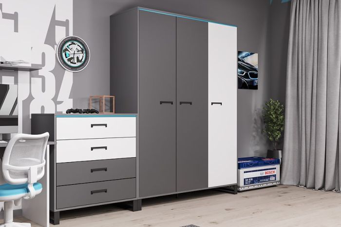 Комод Carbon White (Карбон) К1
