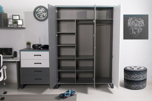 Шкаф Carbon White (Карбон Вайт) Ш3