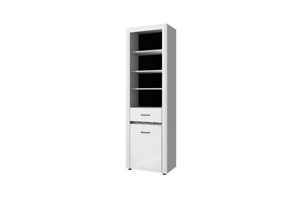 Шкаф открытый Whiteblack (Вайтблэк) 1D1S